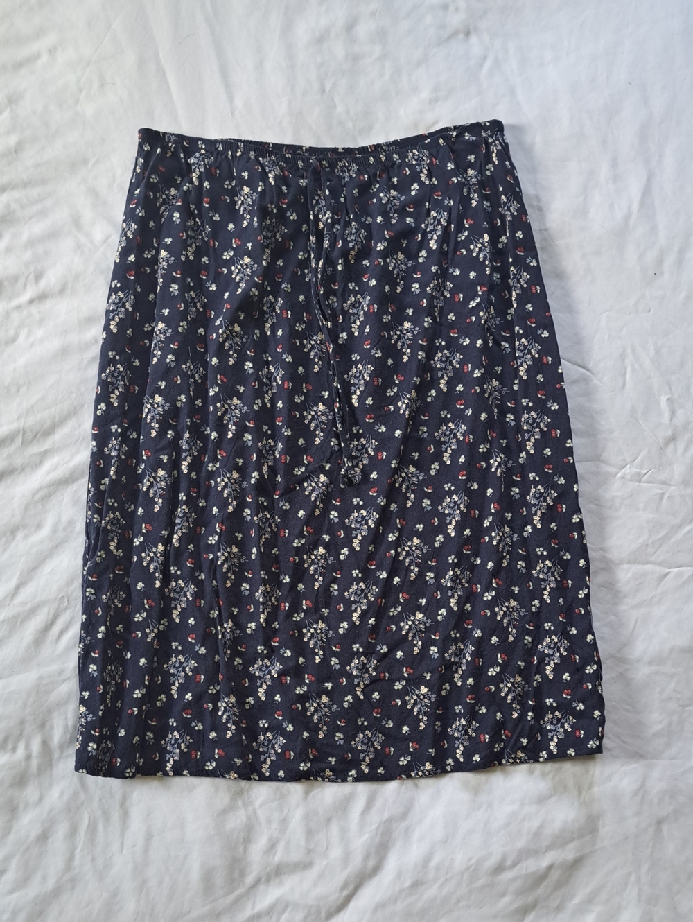 Vintage Studio 1980s/90s Ditsy Floral Girly Midi Skirt Flowy Size L